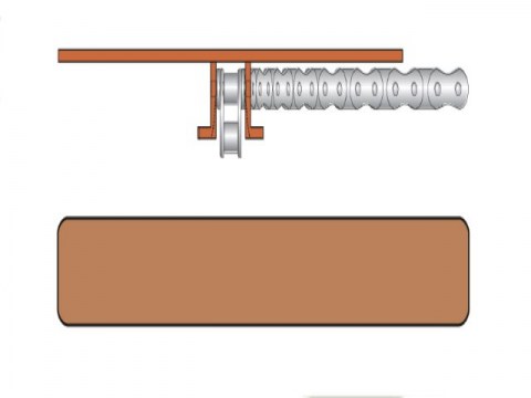 ALPHAbelt S.885 Straight Running Track With Metalic Chain
